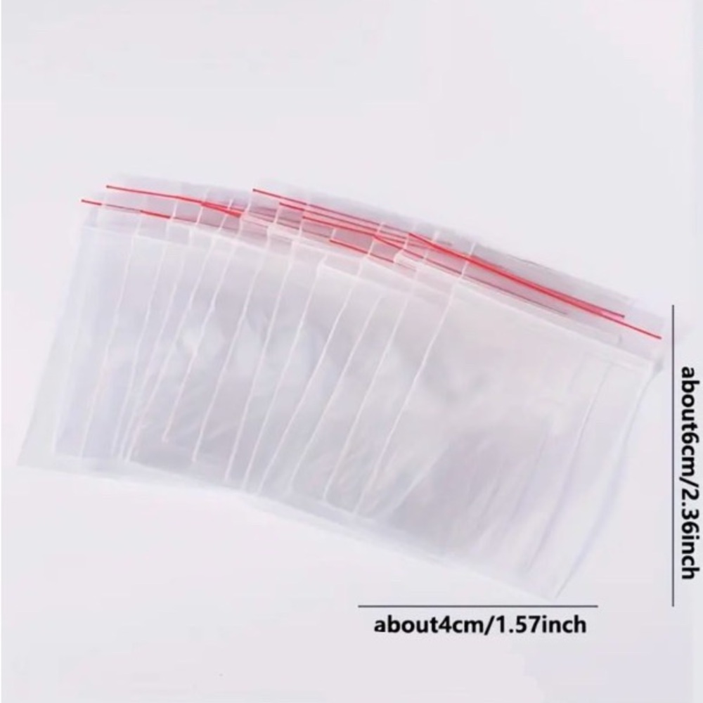 Durable clear zip baggies-resealable,multi purpose storage solution
